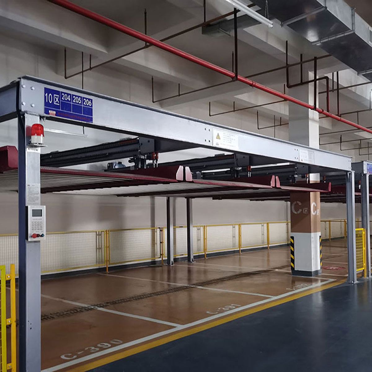 鹽津PJS四柱簡易升降機械式停車設備
